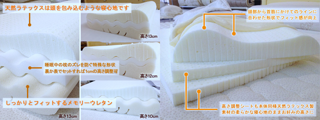 高さ調整が自分でできる安眠枕